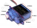 Servo motor analoog Micro Servo 9g SG90 180°